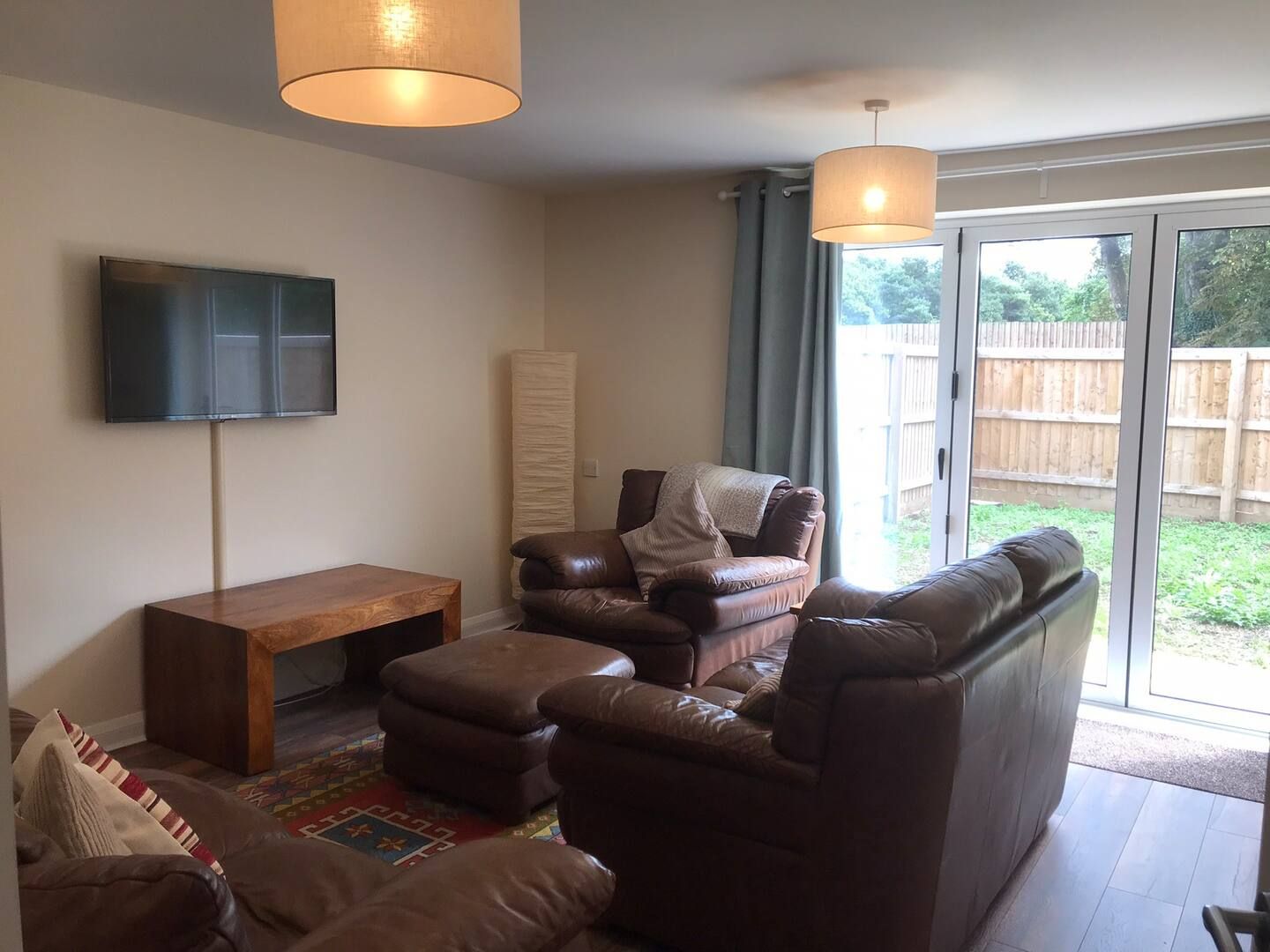 One of the lounges at our tidy, cosy properties